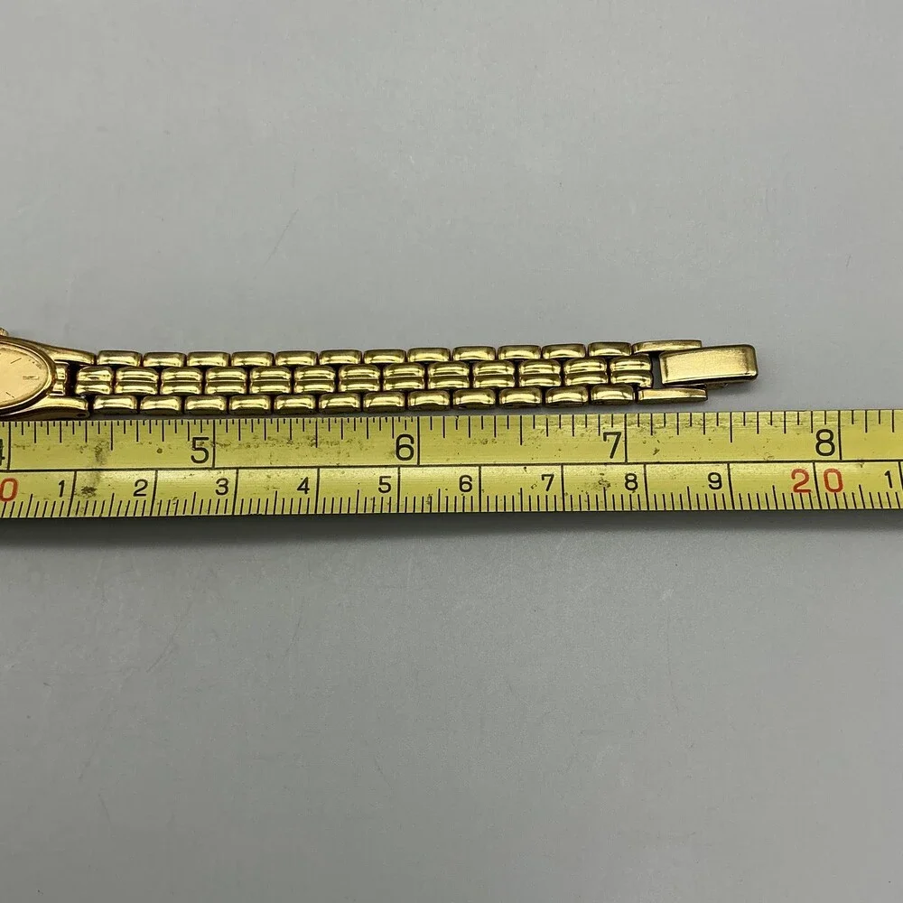 Vintage Pulsar Womens Watch 12mm Oval Gold Tone V220-6190 New Battery